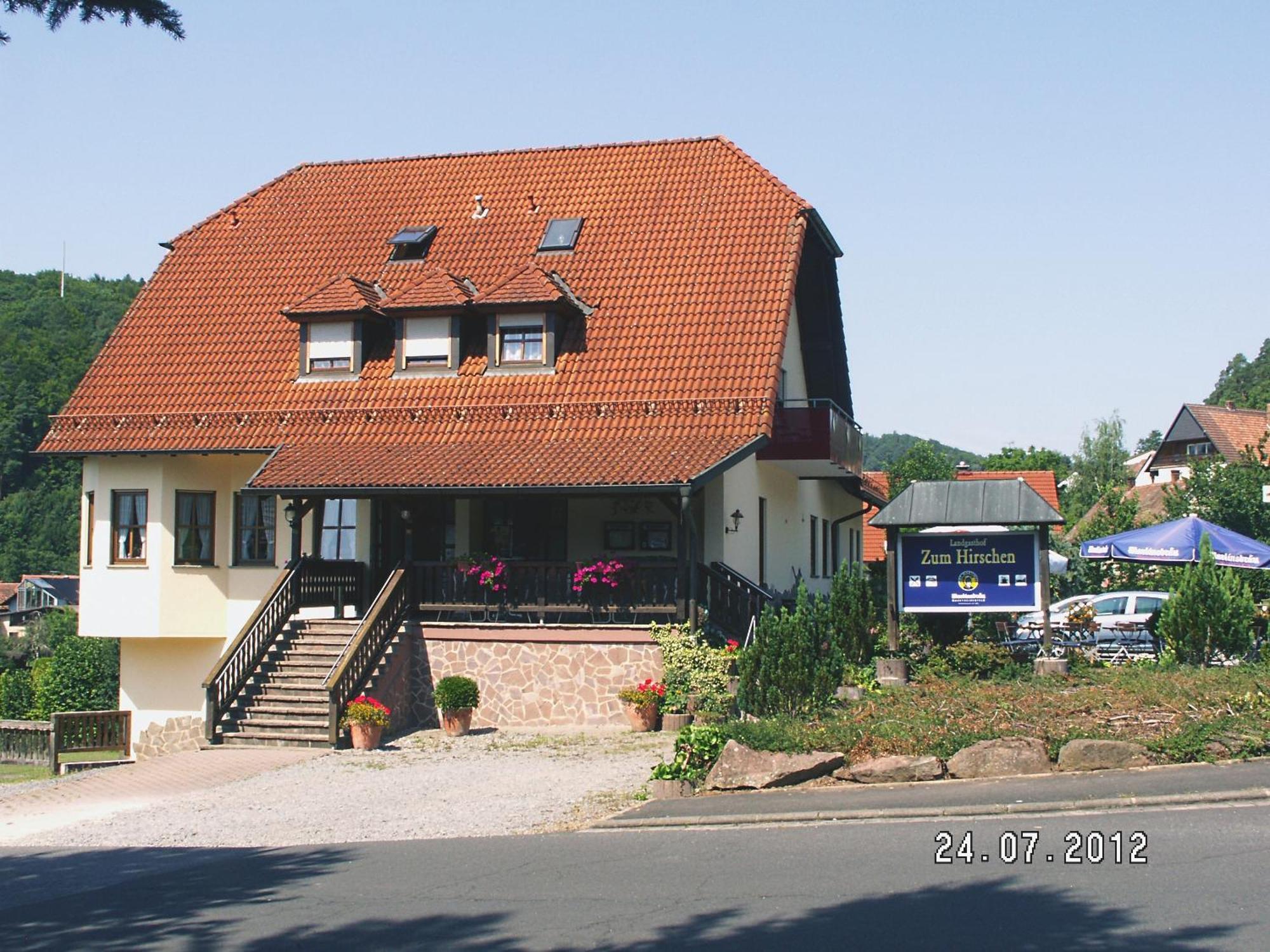 Landgasthof Zum Hirschen Hotel Hafenlohr Luaran gambar